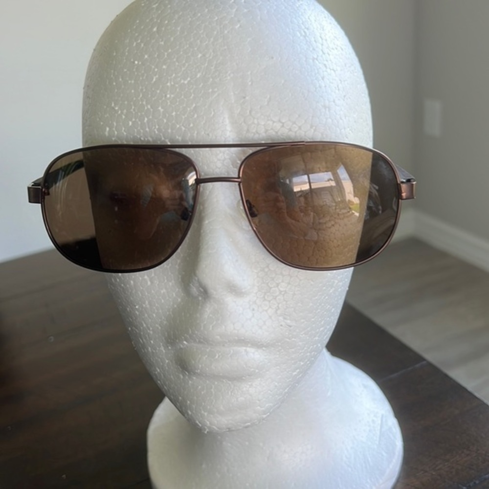 Piranha men’s bronze wire rimmed sunglasses